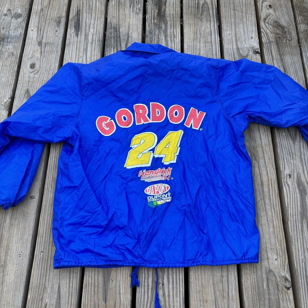 Jeff Gordon Jacket Mens XL Blue NASCAR Auto Racing Competitors View Hendrick 24 - Picture 5 of 7